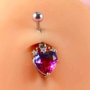 New Stainless Steel Belly Button Ring